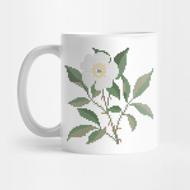 Georgia State Flower Cherokee Rose by inotyler